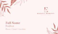 Decorative Leaves Business Card Image Preview