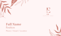 Decorative Leaves Business Card Image Preview