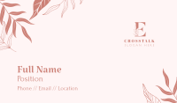 Decorative Leaves Business Card Image Preview