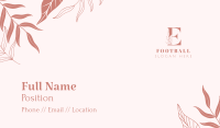 Decorative Leaves Business Card Image Preview