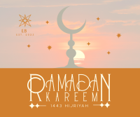 Unique Minimalist Ramadan Facebook Post Image Preview
