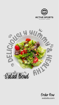 Vegan Salad Bowl Facebook story Image Preview