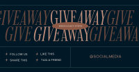 Elegant Minimal Giveaway Facebook Ad Preview