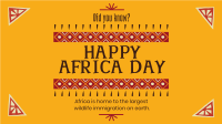 Decorative Africa Day Facebook event cover Image Preview