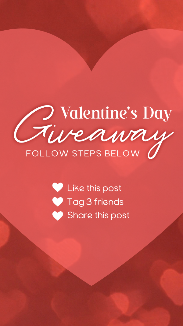 Valentine's Giveaway Instagram Story Design