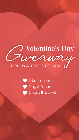 Valentine's Giveaway Instagram story Image Preview