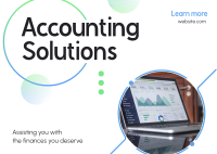 Business Accounting Solutions Postcard Image Preview