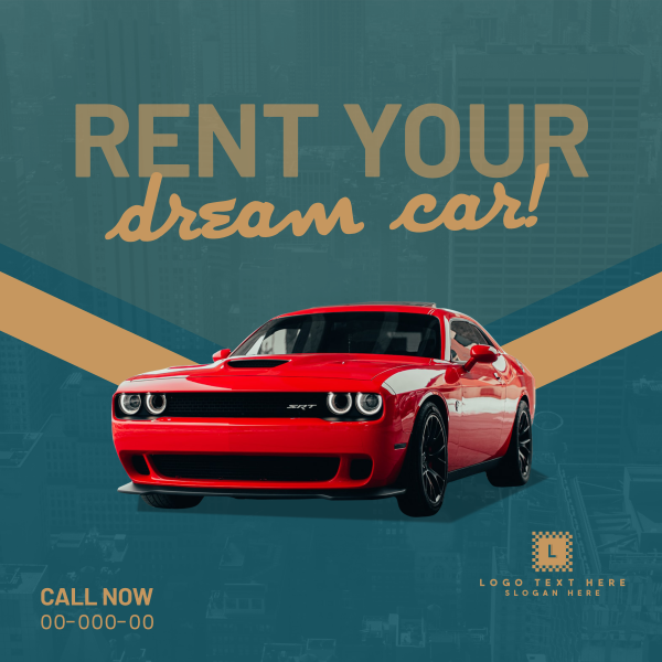 Dream Car Rental Instagram Post Design Image Preview
