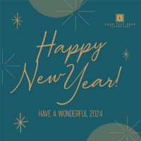 Wonderful New Year Welcome Instagram Post Design