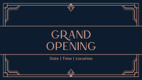 Grand Opening Art Deco Facebook Event Cover Image Preview