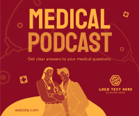 Podcast Medical Facebook Post Design