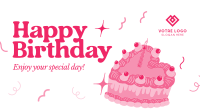 Y2K Birthday Greeting Facebook event cover Image Preview