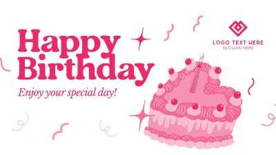 Y2K Birthday Greeting Facebook event cover Image Preview