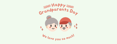 Happy Grandparents Day Facebook cover Image Preview
