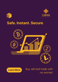 Secure Cryptocurrency Exchange Poster Image Preview