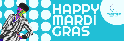 Mardi Gras Circles Twitter header (cover) Image Preview