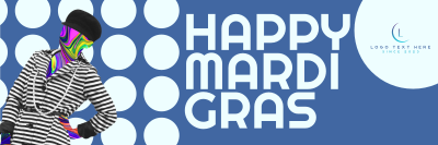 Mardi Gras Circles Twitter header (cover) Image Preview