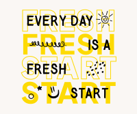 Fresh Start Quote Facebook Post Design