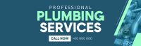 Expert Plumber Service Twitter Header Design