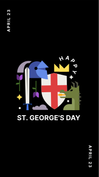 Happy St. George's Day  Facebook Story Design
