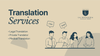 Translator Services Facebook Event Cover Design