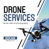 Professional Drone Service Linkedin Post Design