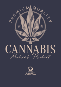 Abstract Cannabis Leaf Flyer Image Preview