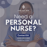 Modern Personal Nurse Instagram post Image Preview