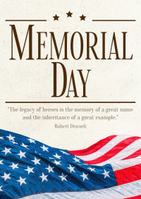 Modern Minimalist Memorial Day Poster Image Preview