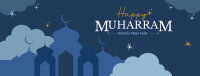 Islamic Starry Night Facebook cover Image Preview