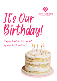 Business Birthday Greeting Flyer Design