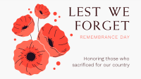 Symbol of Remembrance Facebook event cover Image Preview