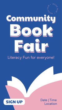 Community Book Fair YouTube short Image Preview