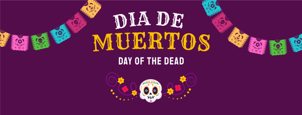 Festive Dia De Los Muertos Facebook Cover Design Image Preview