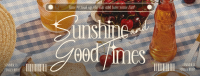 Retro Summer Sunshine Facebook cover Image Preview