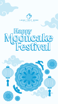 Happy Mooncake Festival Facebook Story Design