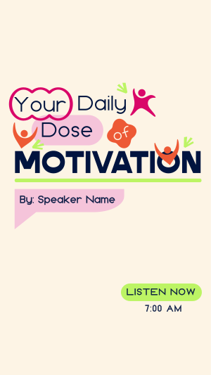 Daily Motivational Podcast Instagram story Image Preview