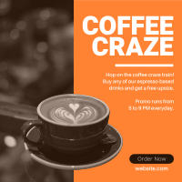 Coffee Craze Instagram Post Design