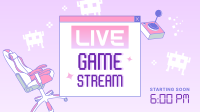 Feminine Game Stream Animation Image Preview