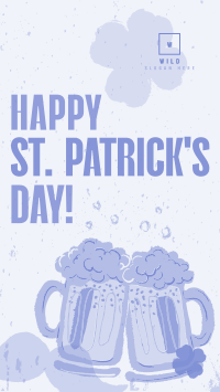 St. Patrick's Beer Greeting Facebook Story Design