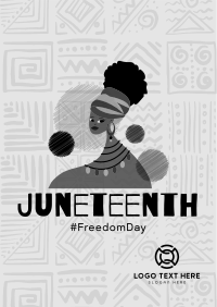 Celebrating Juneteenth Poster Design