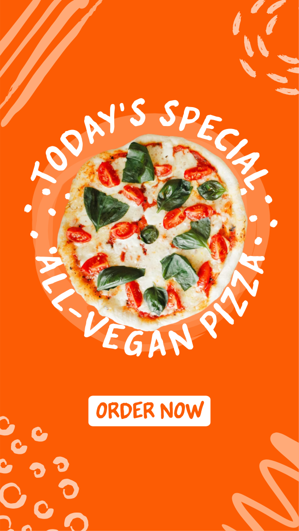 Vegan Pizza Facebook Story Design