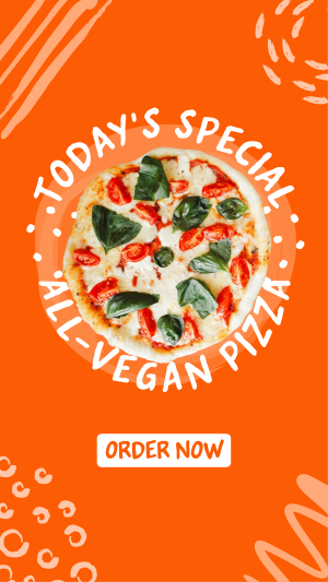 Vegan Pizza Facebook story Image Preview