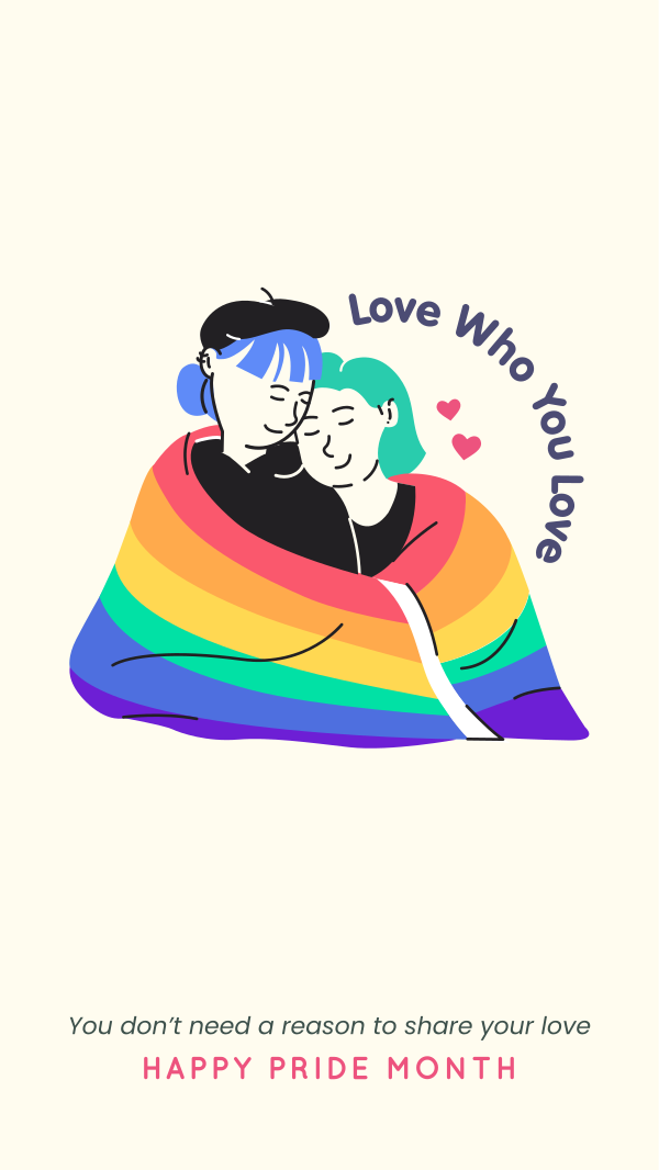 Love Who You Love Instagram Story Design Image Preview