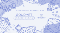 Gourmet Food Vlog YouTube Banner Preview