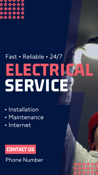 Handyman Electrical Service TikTok video Image Preview