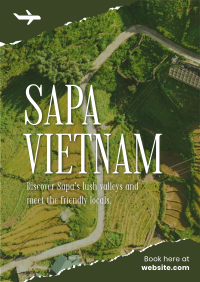 Vietnam Rice Terraces Flyer Design