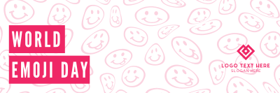 Psychedelic Emoji Twitter header (cover) Image Preview