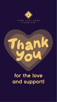 Cute Thank You Instagram story Image Preview