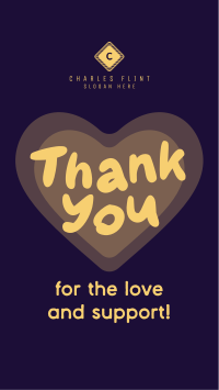 Cute Thank You Instagram story Image Preview